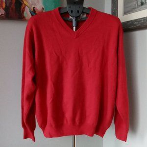 Viyella Baruffa 100% Merino Wool V-Neck Sweater size XL